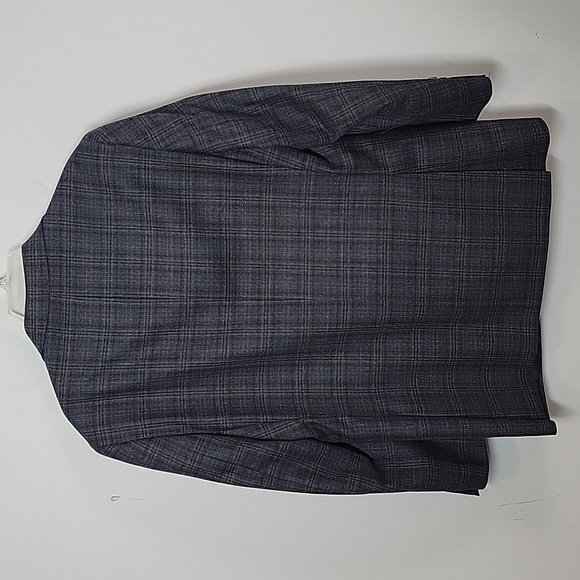 Jack Victor Conway SPJ Gray & blue plaid Super 110's - Picture 7 of 7
